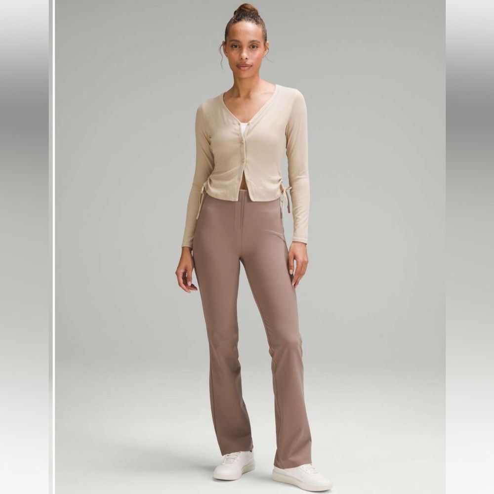 LULULEMON Smooth Fit Pull-On High-Rise Pant Taupetastic Sz 18